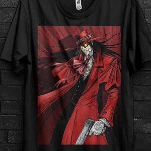 Alucard Hellsing Ultimate Cosplay Tshirt Gift,Gothic Hellsing Anime Hoodie,Seras Victoria Shirt,Rip Van Winkle Appareal,Schrödinger Sweater