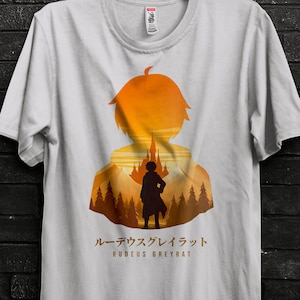 Rudeus Mushoku Tensei Cosplay Shirt For Girl,Roxy Migurdia Sticker Gift Keychain Anime,Eris Poster,Sylphiette Manga Figure,Ruijerd Hoodie
