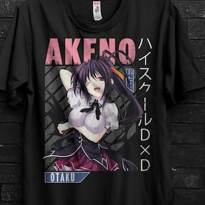 Akeno Himejima Shirt Anime Gift Cosplay For Girl,High School DxD Tee,Rias Gremory Tshirt Her,Issei Hyoudou Sweat,Xenovia Appareal For Sitri