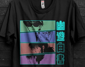 Yu Yu Hakusho T-Shirt Anime Gift For Hiei,Koenma Tee For Suzaku,Yukina Tshirt For Botan,Kuwabara Rinku Appareal,Kurama Shirt For Yomi,Yusuke