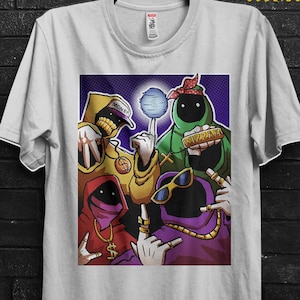 Cartoon Shadow Wizard Money Gang Funny Gifts Meme&#39;s T Shirt For Man,We Love Casting Spells,The Shadow Government Anime Gen Z Humor Shirt