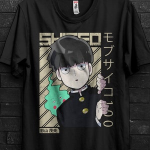 Shigeo Kageyama Shirt Anime Gift Cosplay For Man,Reigen Arataka Figure,Mob Psycho 100 Tee,Tome Kurata Tshirt,Retro Serizawa Katsuya Appareal