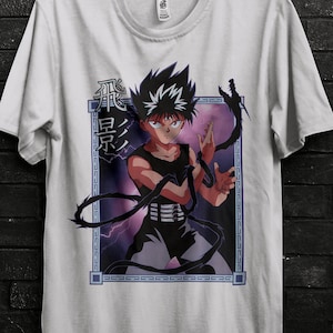 Hiei Yu Yu Hakusho T-Shirt Anime Gift For Him,Botan Appareal,Yusuke Tee For Kurama,Suzaku Tshirt For Karasu,Kazuma Kuwabara Shirt For Yomi