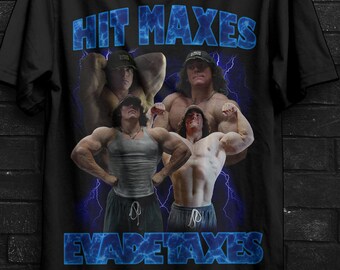 Hit Maxes Evade Taxes Sam Sulek Pump Cover Gift For Bodybuilder,Legalize Anabolic Steriods Meme,Tren Hard Tee,Gym Rats Tee,Gym Bro T-Shirt