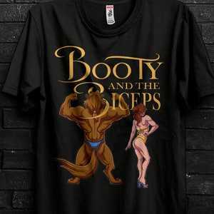 Booty and the Biceps Oversized Pump Cover Gift For Bodybuilder,Legalize Anabolic Steroids Creatine,Tren Hard,Gym Rat Tee,Gym Bro,Gym Buddy