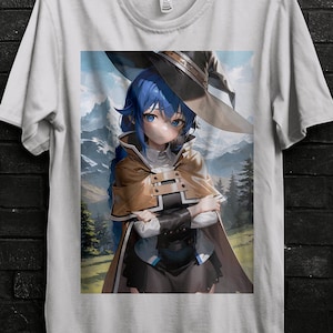 Roxy Migurdia Mushoku Tensei Cosplay Shirt For Girl,Eris Poster,Sylphiette Manga Figure,Rudeus Sticker Gift Keychain Anime,Ruijerd Hoodie