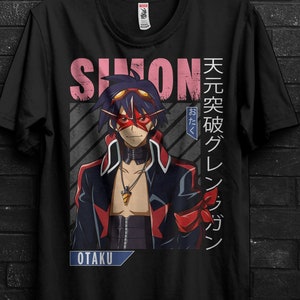 Simon Gurren Lagann Shirt Anime Gift For Man,Yuri Lowenthal Appareal,Lagann Drill,Tengen Toppa Gurren Tshirt,Yoko Littner Tee For Kamina