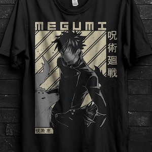 Megumi Fushiguro Shirt Anime Gift,Maki Zenin T Shirt,Nanami Kento For Satoru Gojo,Toge Inumaki Tshirt,Sukuna,Nobara Kugisaki For Toji Tee