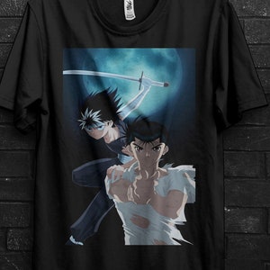 Yusuke And Hiei Yu Yu Hakusho Shirt Anime Gift For Him,Yu Yu Hakusho Sticker,Kuwabara Appareal,Botan Tshirt For Suzaku,KuramaTee For Yukina