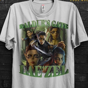 Anime Laezel Baldur&#39;s Gate 3 Fan Tshirt For Gamer,Astarion Appareal,Karlach Shirt For Minsc TShirt Gift For Shadowheart,BG3 Minthara Boo Tee