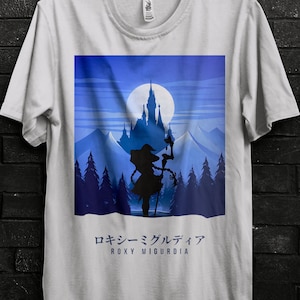 Roxy Migurdia Mushoku Tensei Cosplay Shirt For Girl,Eris Poster,Rudeus Sticker Gift Keychain Anime,Sylphiette Manga Figure,Ruijerd Hoodie