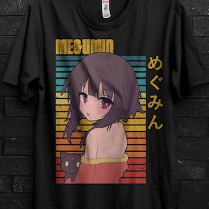Megumin Cosplay Shirt Gift For Anime Girl,Chomusuke Crewneck,Konosuba Sweater,YunYun Appareal,Arue Tee For Aqua,Kono Subarashii Tshirt
