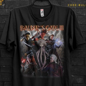 Baldur&#39;s Gate 3 Tshirt Gift For Astarion,Karlach Shir For Halsin,Shadowheart Gale Appareal For Wyll,Mind Flayer Shirt For Lae&#39;zel,Minthara