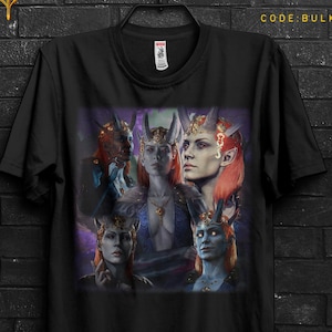 Devil Mizora Baldurs Gate 3 Fan Camiseta para Wyll,Karlach Camisa Shadowheart Halsin,Mind Flayer,Laezel Appareal,Raphael y Astarion para Gale