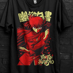 Yu Yu Hakusho T-Shirt Anime Gift For Hiei,Yukina Tshirt For Botan,Kuwabara Rinku Appareal,Kurama Shirt For Yomi,Yusuke,Koenma Tee For Suzaku