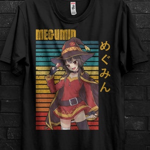 Megumin Cosplay Shirt Gift For Anime Girl,Arue Tee For Aqua,Chomusuke Crewneck,Konosuba Sweater,YunYun Appareal,Kono Subarashii Tshirt
