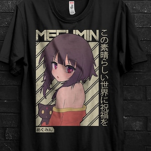 Megumin Cosplay Shirt Gift For  Anime Girl,Konosuba Sweater,Arue Tee For Aqua,YunYun Appareal,Kono Subarashii Tshirt,Chomusuke Crewneck