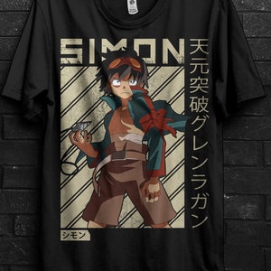 Simon Gurren Lagann Shirt Anime Gift For Man,Tengen Toppa Gurren Tshirt,Yoko Littner Tee For Kamina,Yuri Lowenthal Appareal,Lagann Drill