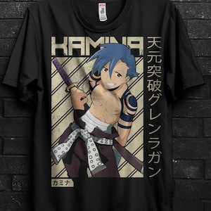 Kamina Gurren Lagann Shirt Anime Gift For Man,Yoko Littner Tee For Simon,Tengen Toppa Gurren Tshirt,Yuri Lowenthal Appareal,Lagann Drill