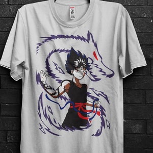 Yu Yu Hakusho T-Shirt Anime Gift For Hiei,Kuwabara Rinku Appareal,Yukina Tshirt For Botan,Koenma Tee For Suzaku,Kurama Shirt For Yomi,Yusuke