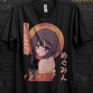 Megumin Cosplay Shirt Gift For Anime Girl,Konosuba Sweater,Chomusuke Crewneck,YunYun Appareal,Arue Tee For Aqua,Kono Subarashii Tshirt