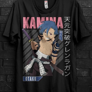Kamina Gurren Lagann Shirt Anime Gift For Man,Tengen Toppa Gurren Tshirt,Yuri Lowenthal Appareal,Lagann Drill,Yoko Littner Tee For Simon