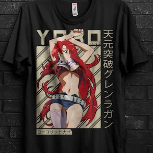 Yoko Littner Gurren Lagann Shirt Anime Gift For Man,Simon Tee For Kamina,Tengen Toppa Gurren Tshirt,Yuri Lowenthal Appareal,Lagann Drill