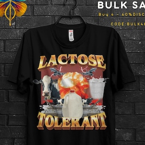 Lactose Intolerant Funny Meme Gift T shirt For Friends,Free Milk LMAO Shirt For Lactose Tolerant,Cringy Shirts Gen Z Diarreha Shirt Teenager
