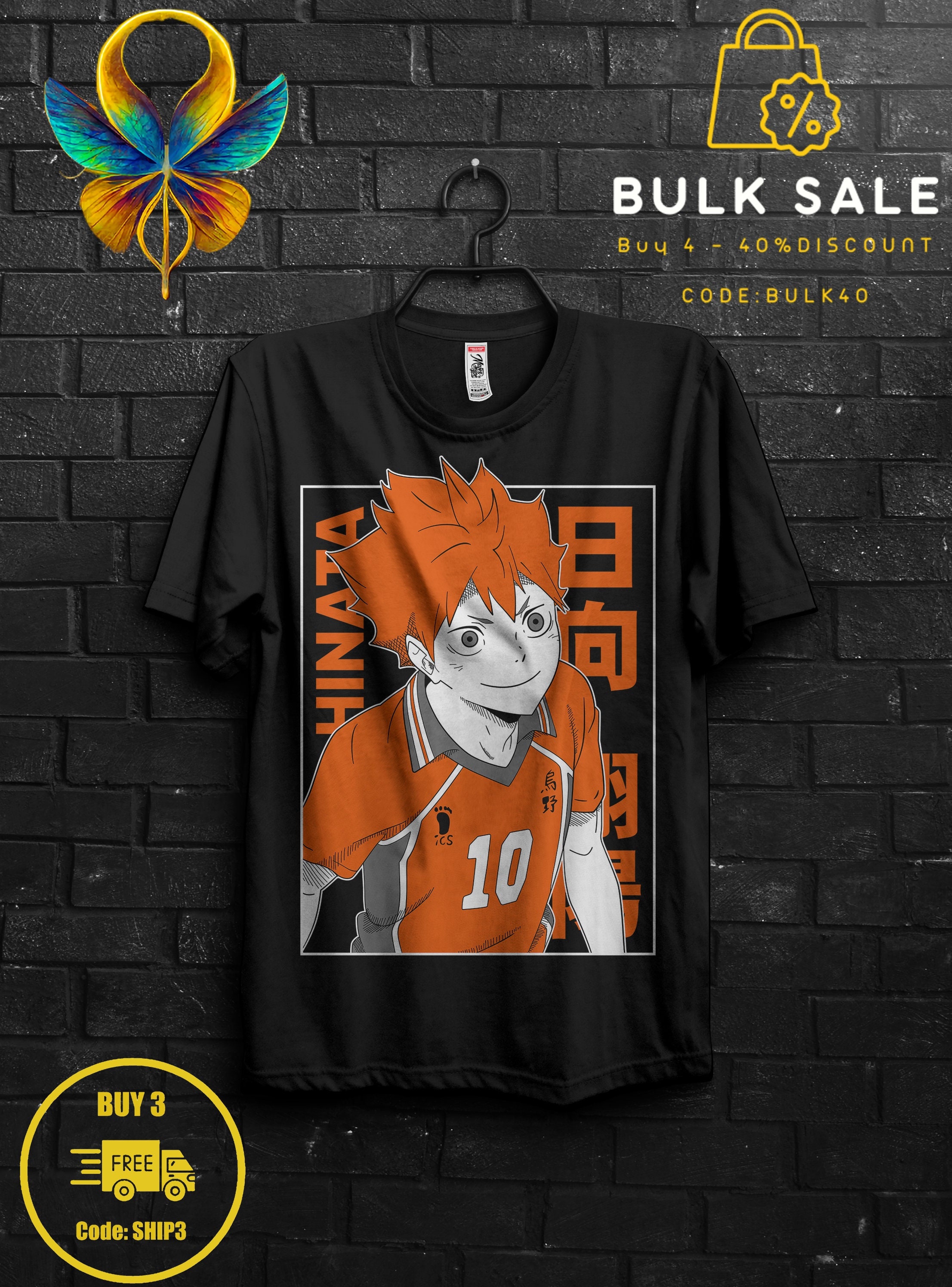 Karasuno Libero Cosplay Costume Haikyuu Anime Merch Printed 3D T-Shirt