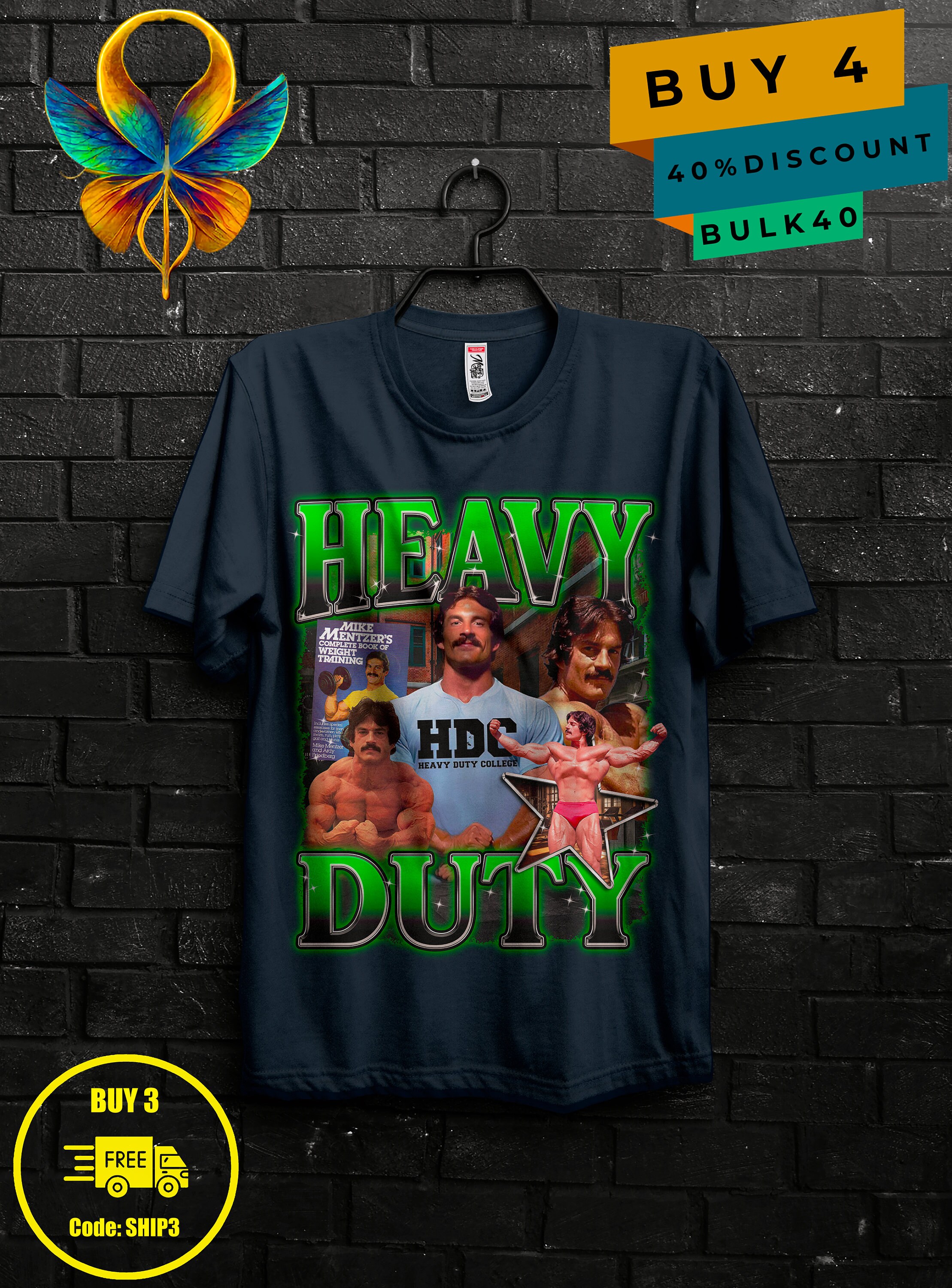 マイク・メンツァー特大Tシャツ（ボディビルダー向けギフト