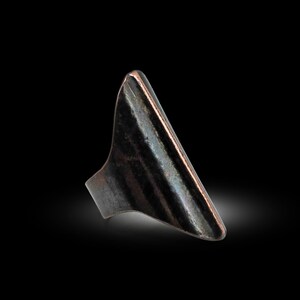 Fold-Formed Copper Saddle Ring — US Size 9