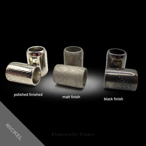 Hand-Forged Nickel Silver Patterned Bead (for Beards, Dreadlocks, Hair, etc.)