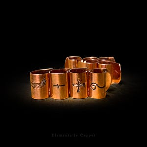 Hand-Stamped Copper Ear Cuff
