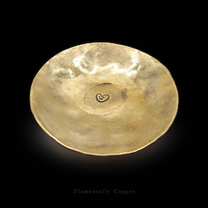 Smiling Heart Tiny Brass Bowl
