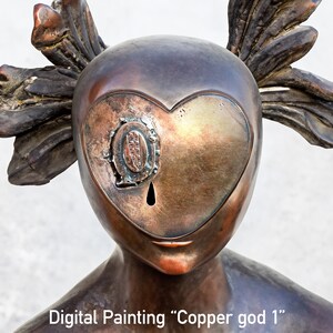 Face of Copper god 1 Sculpture image 8