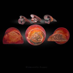 Ensōforms: Copper Fire-Scaled Sculptural Rings