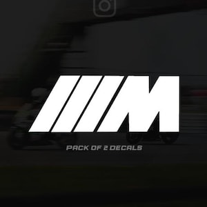BMW M DECAL (Pack of 2)