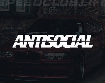 ANTISOCIAL Vinyl DECAL