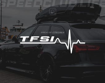 TFSI Herzschlag-Aufkleber (2er-Pack)
