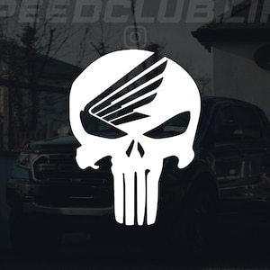 HONDA SKULL DECAL (More Colours Available!)