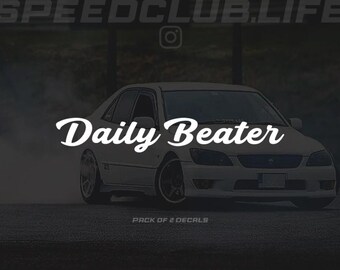 DAILY BEATER DECAL - (Pack of 2)