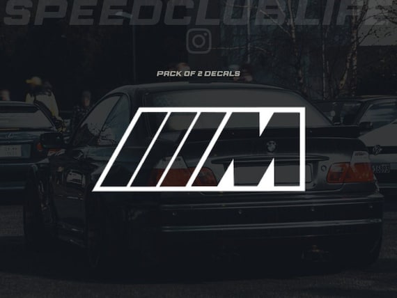 BMW M DECAL (Pack of 2)