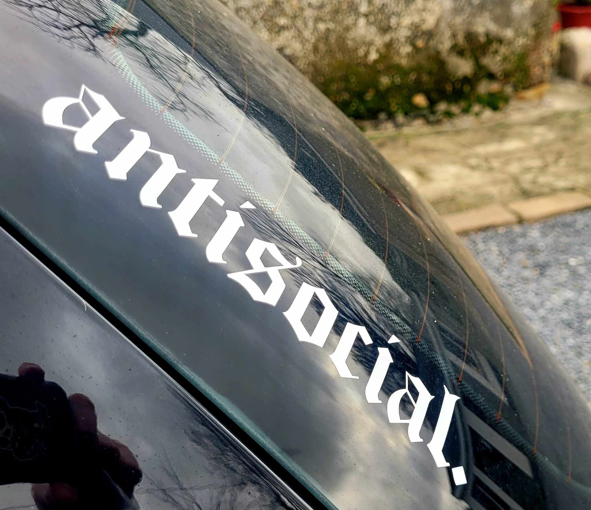 Grosses Antisoziales Anarchie Vinyl Aufkleber Abziehbild Logo Für Auto