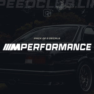 BMW M PERFORMANCE Decal (Pack of 2)