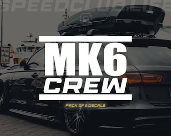 MK6 CREW Decal stickers (Pack of 2)