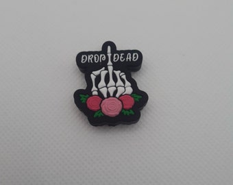 Drop dead sassy / Gancho de crochet con cuentas personalizado / elegir tamaño de gancho y cuentas