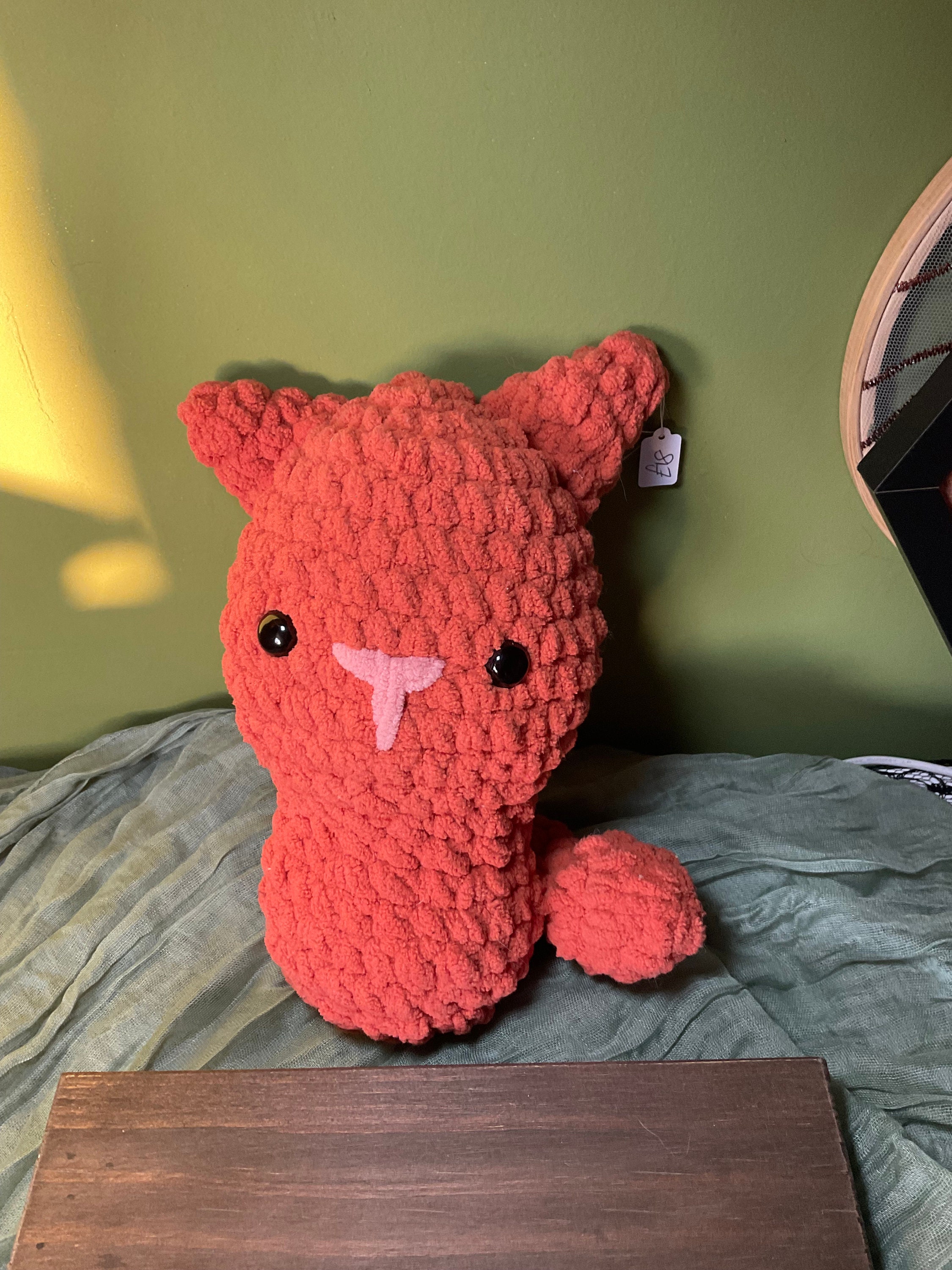 Crochet plush cat for baby gift, stuffed animal, cat plushie, baby