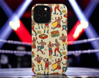 Mexican Wrestling Lucha Libre Luchador Phone Case Tough Case, iPhone Phone Case, Android Phone Case, Google Pixel, iPhone 16