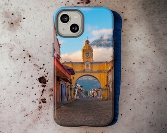 Antigua Guatemala Volcán Arco de Santa Catalina Tough Case iPhone 15, iPhone 13, Samsung Galaxy 23, 22, 21, Google Pixel