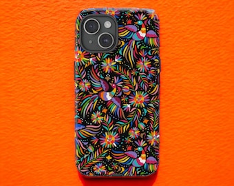 Otomi Mexican Bird Phone Case for iPhone 15 14 13 12, Mexican Pattern Samsung Galaxy S24, Google Pixel 8 Pro Phone Case, iPhone 16